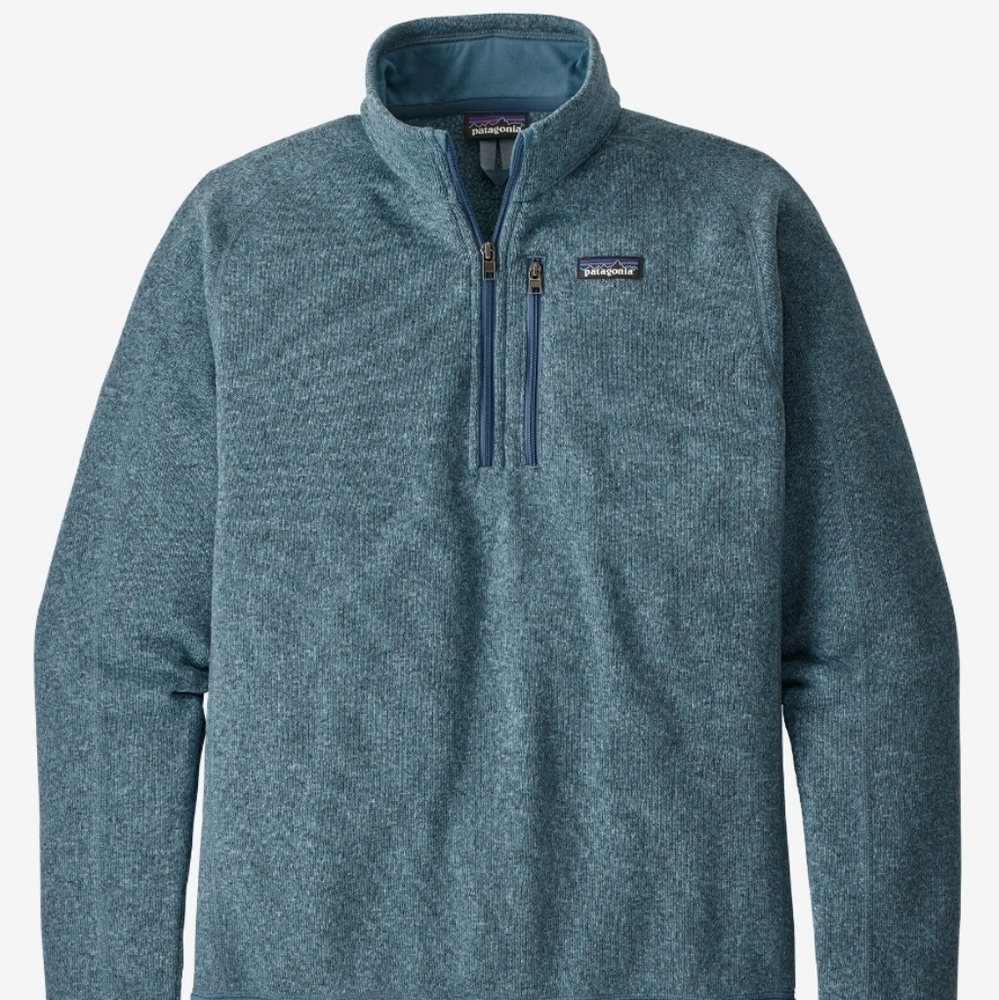 Patagonia Men's Better Sweater 1/4-Zip Fleece Pigeon Blue Size Small